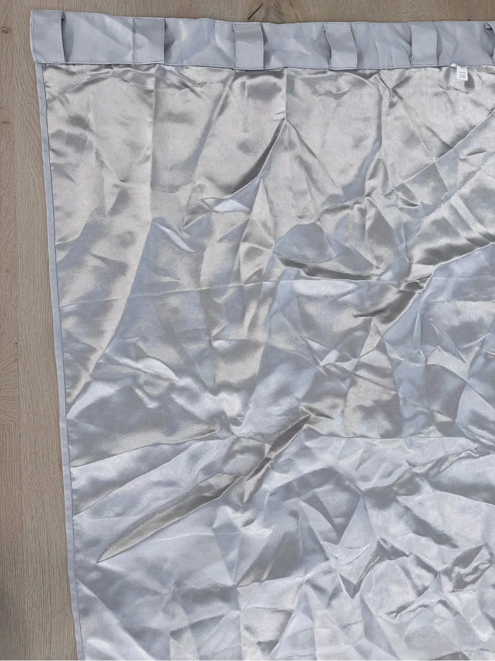 Kenzie Home Elegant Silver Grommet Blackout Curtain Panels with pearls